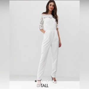 White lace jumpsuit